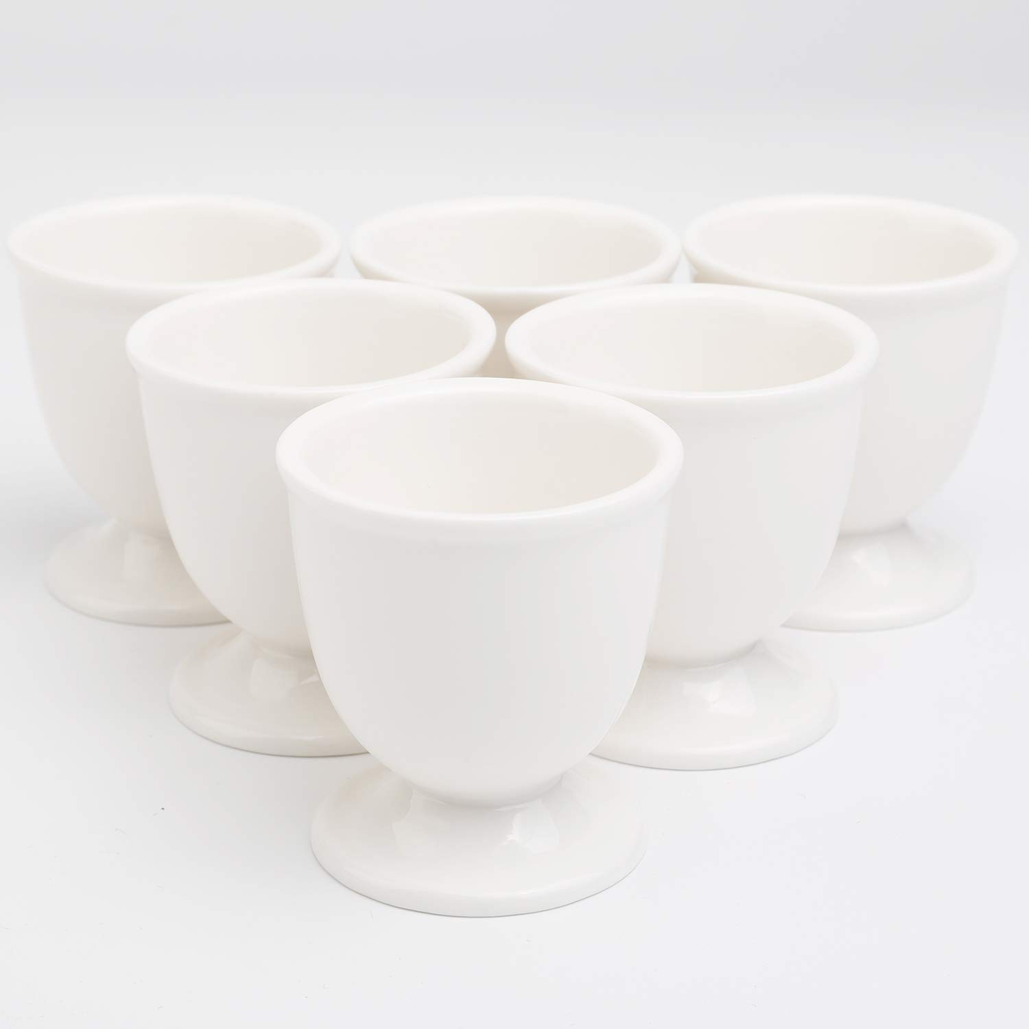 Amazon.com: Ceramic Soft Hard Boiled Egg Cups Holder Set of 6 for